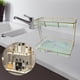 thumbnail image 4 of Organizador de baño de hierro, organizador de cosméticos para encimera, estantes de almacenamiento para Rosa blanco, 4 of 7