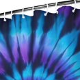 thumbnail image 3 of Blue Purple Tie Dye Mandala Pattern Shower Curtain 72"x72" ,Bathroom Decorative Shower Curtains Set with 12 Hooks,Modern Waterproof Washable Shower Curtain, 3 of 6