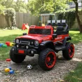 thumbnail image 3 of The Baby Shop Carro Montable Eléctrico Rojo C/ Karaoke Camioneta 4x4, 3 of 4
