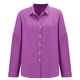 thumbnail image 4 of Blusa con solapas plisadas y botones, mangas enrollables, informal, para mujer - S-XXXXXL, 4 of 7