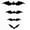 A, variant on Virelaxpo Halloween Bat Wall Stickers, 24Pcs Removable Vinyl Decals for Holiday Party Scene Layout Wall Window Door Decor