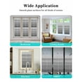 thumbnail image 7 of Grey Ombre Wooden Window Privacy Film Stained Glass Window Film Decorative Windows Cover Static Windows Cling for Glass Door Farmhouse Retro Gray Wood Gradient Stickers for Bathroom 29.5"x118", 7 of 7