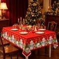 thumbnail image 4 of Christmas Tablecloth Disposable Waterproof Table Cover for Holiday Decor Christmas Party Decoration Red, 4 of 6