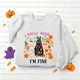 thumbnail image 4 of Womens Halloween Crewneck Sweatshirt Cute Ghost Spooky Tops Womens Halloween Sweatshirt, Vintage Witch Graphic, Oversized Sweatshirt, Long Sleeve Pullover, Casual Fashion, Fall Tops, 4 of 7