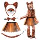 thumbnail image 1 of Qarigey Conjunto de disfraz de tigre cómodo y para amantes de los animales, accesorios de disfraces, pajarita Disfraces de disfraces Tigre de orejas redondas, 1 of 6