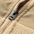 thumbnail image 6 of Fleece Jacket Men Warm Short Zip Up Loose Fit Casual Soft Winter Outwear S With Pocket, 6 of 8