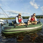 Sea Eagle StealthStalker STS10 Frameless Inflatable 101 Green Fishing Boat for 1-2 People, Lightweight, Transportable, Stowable- for Rivers, Lakes, Bays- Pro Solo Package