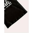 thumbnail image 4 of Camiseta de cuello redondo con estampado "Nah" - Suave, transpirable, de manga corta, informal, para actividades al aire libre. Ropa cómoda para el día a día. Para adultos, hombres, mujeres, adolescen, 4 of 6
