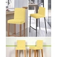 thumbnail image 5 of Yellow Bar Stool Covers Set of 4, Country French Rustic Buffalo Plaid Modern Art Stretch Washable Bar Chair Covers with Backs, Removable Pub Counter Height Chair Cover for Kitchen Dining Room Cafe, 5 of 7
