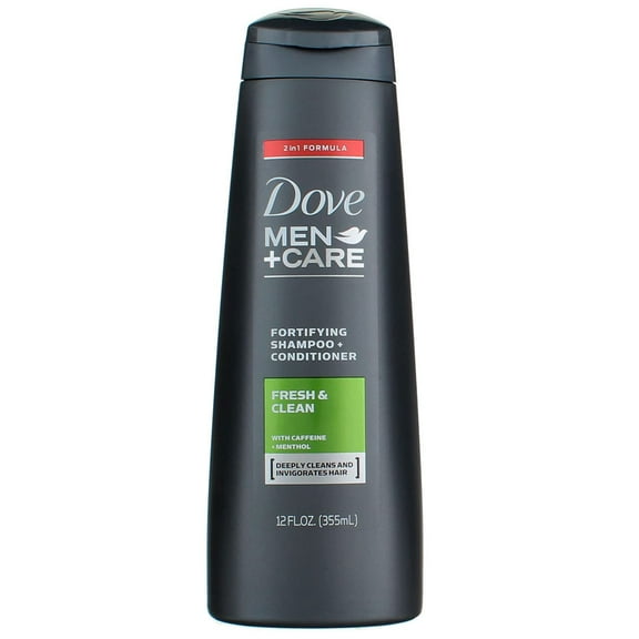 Dove Men Care 2 in 1 Shampoo and Conditioner Fresh and Clean 12 oz