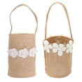 thumbnail image 1 of KAKOWELY 2 cestas para niña de las flores, cestas para niña de las flores para boda con cinta decorativa, 1 of 5