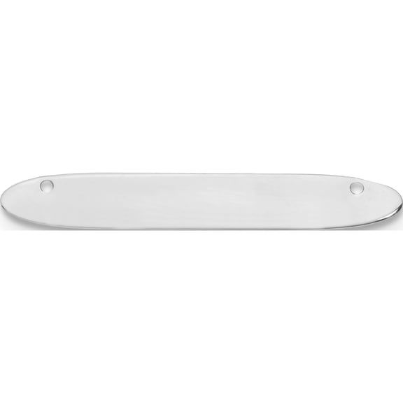 10K White Gold Medium Oblong Blank Bar (Width 39) (Length 5) - Jbsp