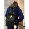 thumbnail image 5 of LinYooLi Fashion Canvas Nylon Backpack Satchel for Women Men, Large Shoulder Bag Removable Pendant, 5 of 5