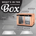 thumbnail image 4 of Horno freidora de aire Gourmia French Door 37 qt digital, 4 of 9