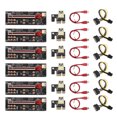 thumbnail image 4 of Thinsony Miner Computer PCI-E 1X to 16X Adapter Digital Display 10 Capacitor 6pin Power Port PCI- Extender Mining Equipment Red 1Set, 4 of 6