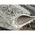 thumbnail image 4 of Rug Branch Contemporary Geometric Shag Brown White Indoor Area Rug - 8x10, 4 of 6