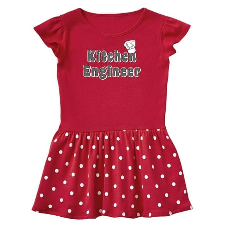 

Inktastic Kitchen Engineer Gray Gift Toddler Girl Dress