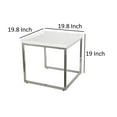 thumbnail image 5 of Compactly Striking Nesting Table Metal White, 5 of 5