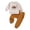 Bsets125-Brown, variant on UAYOTSE Baby Boys Football Print Sweatshirt Jogger Pants Set Casual Fall Daily Infant Outfit Size 18-24 Months
