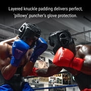 Hayabusa Pro Leather Lace-Up Boxing Gloves for Men and Women - Red, 14oz