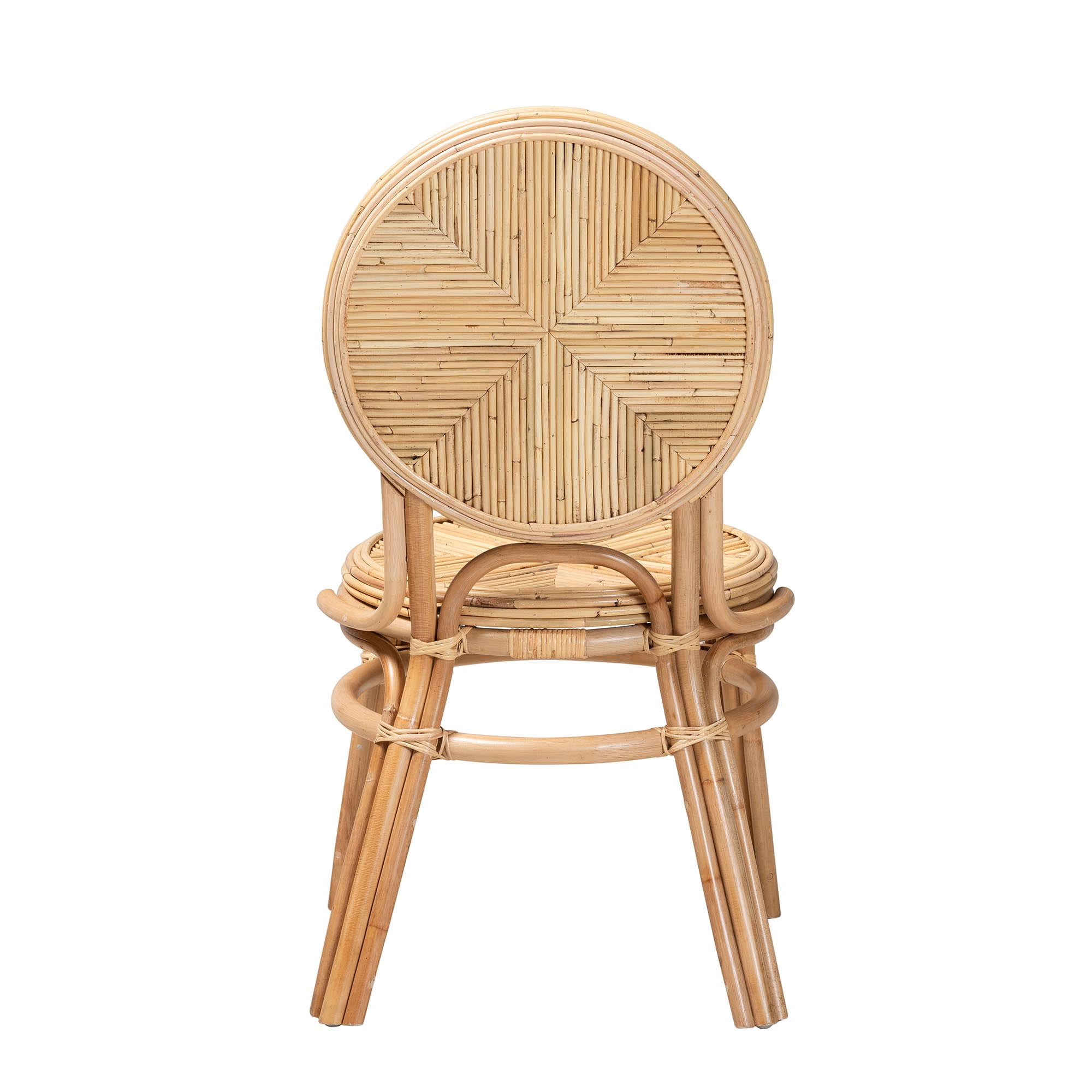 bali & pari Carita Rattan BOHO Dining Chair, Natural Brown