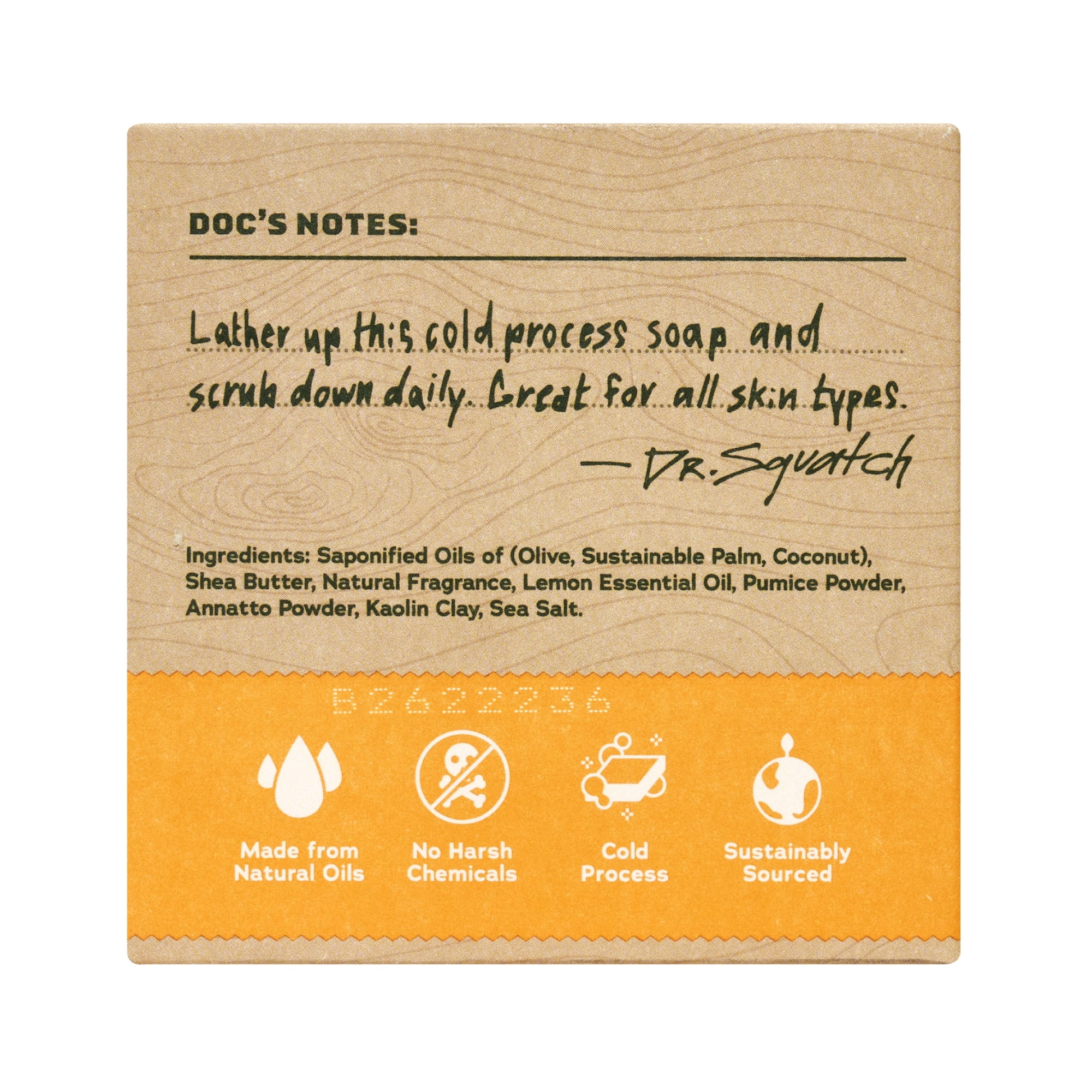(2 pack) Dr. Squatch Men's Soap, Natural Bar Soap for Men, Summer Citrus, 5 oz