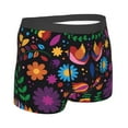 thumbnail image 3 of Bingfone Colorful Floral2 Men'S Underwear - Casual Stretch Boxer Briefs-Small, 3 of 9