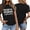 Black, variant on Women's Fashion Print Top Loose Crew Neck T Shirt Tops Women Casual Womens Dark Tee Shirt Womens Compression Cold Gear Womens T Shirts Short Sleeve Clothes Hide Dark Shirt Long Sleeve Undershirts for
