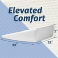 thumbnail image 4 of Abco Tech Bed Wedge Pillow | Hypoallergic Breathable Memory Foam | Back Pillow | Post Surgery Wedge Pillows Reduce Back Pain and Improve Sleep | Washable Cover | 7" Height White, 4 of 6