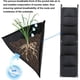 thumbnail image 3 of Paquete de 2 bolsas para macetas de pared, 7 bolsillos para colgar en la pared, para exteriores, jardinería interior, bolsas para macetas verdes verticales, 2 uds., 7 bolsillos Xemadio QH-232, 3 of 6