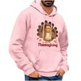 thumbnail image 2 of Full Reduction Offer LEBONYARD Crew Neck Henley Men Shirts Long Sleeve,Men's Printed Casual Hooded Long-sleeved Hoodie Pink S, 2 of 4