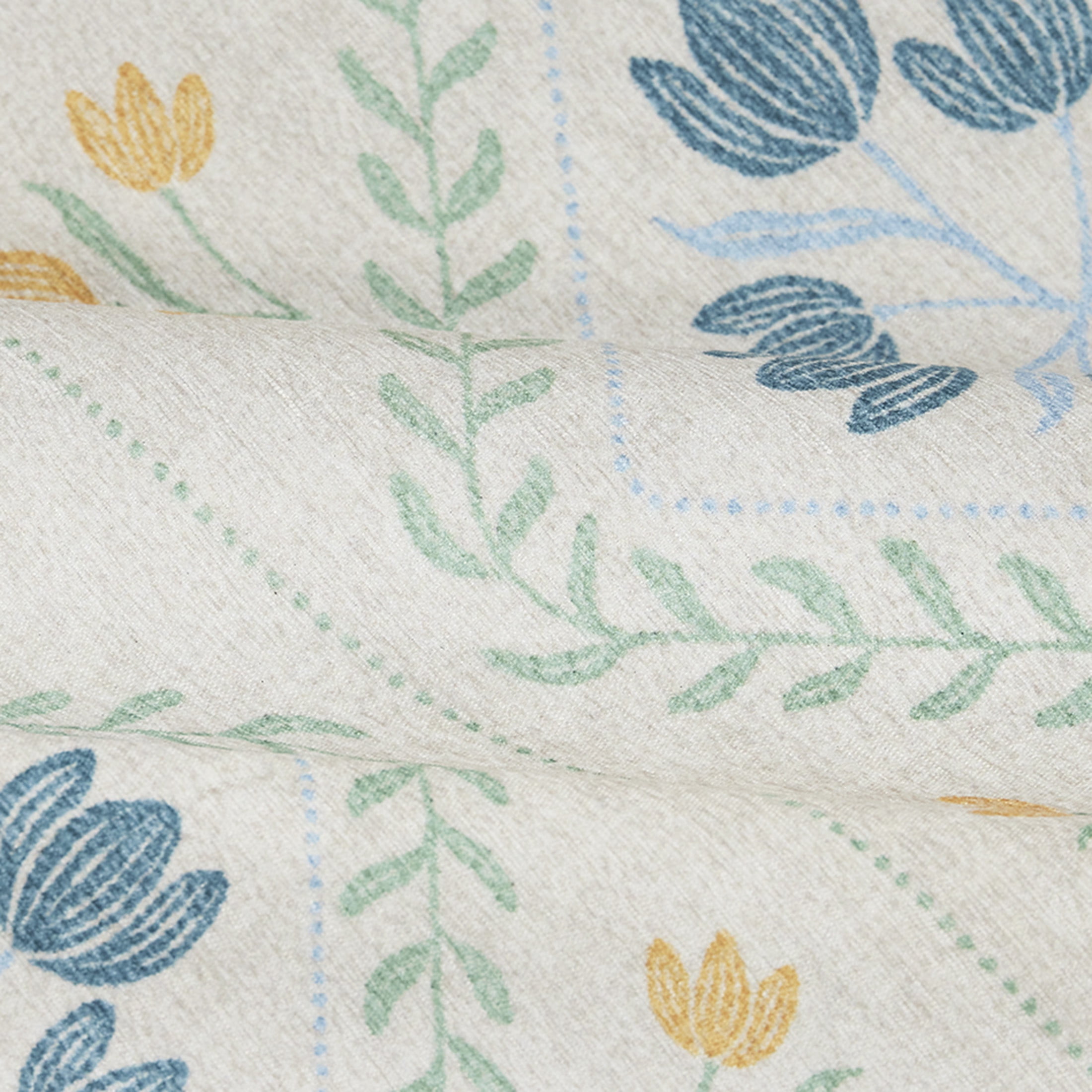 Better Homes & Gardens Blue & Yellow Soliel Floral 24" x 36" Accent Rug