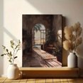 thumbnail image 6 of Desert Oasis Archway Courtyard Canvas Print Wall Art for Living Room Bedroom Office Hallway, 6 of 8