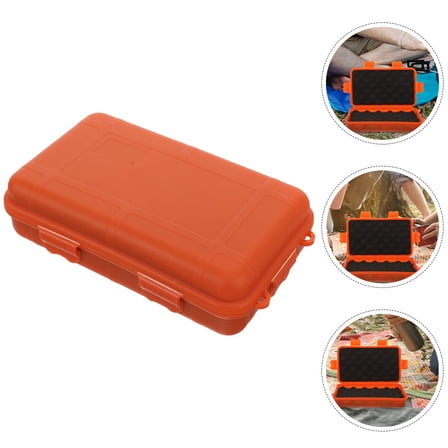 HOMEMAXS  Waterproof Hard Case with Foam Storage Outdoor Survival Box