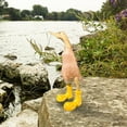 thumbnail image 2 of geerera Duck with Rain Boots Garden Statue, Waterproof Outdoor Decor, Whimsical Puddle Duck Figurine with Spotted Wellies, Suitable for Yard, Patio, Indoor Decor, 2 of 5