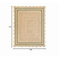 thumbnail image 2 of Wave Scalloped Natural Jute Rug, Handmade Boho Farmhouse Braided Eco-Friendly Indoor Carpet for Living Room, Bedroom, Hallway, Green, 4 X 6 FT, 2 of 5