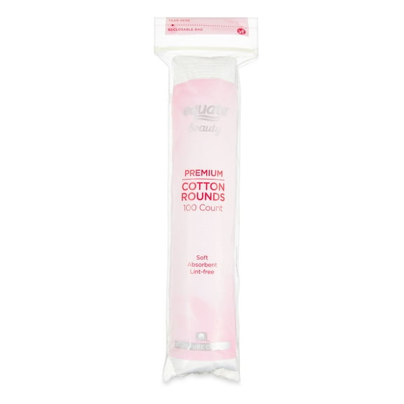 Equate Beauty Premium Cotton Rounds, 100 Count