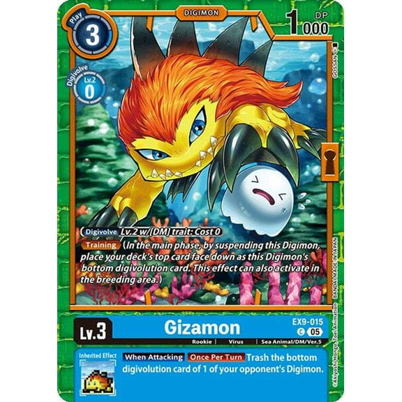 Digimon Versus Monsters Common Gizamon EX9-015