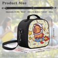 thumbnail image 6 of Yuyamidu Funny Capybara Lunch Bag for Boys Portable Handle Large Thermal Cooler Bag Kids Insulated Lunch Box Multifunctional Suitable for Elementary Middle School High School, 6 of 6