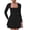 C-Black650, variant on DHFJKG Women's Square Neck Party Dress Ruffle Hem Mini Dress Ruched Waist Long Sleeve Going Out Date Sexy Stylish Dresses