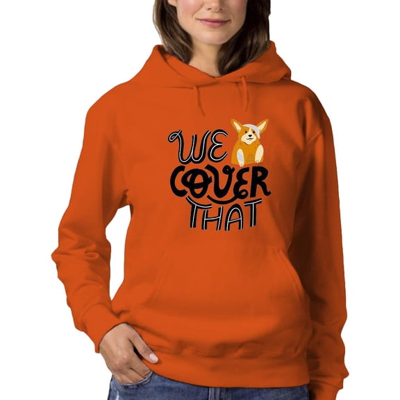 We Cover That Corgi Dog Hoodie Women -Image by Shutterstock, Female x-Large