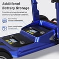 thumbnail image 6 of EAGLOG Lightweight Mobility Scooter for Seniors, Foldable Motorized Scooters with Removable Lithium Battery, Pneumatic Tires, Airport Approved, 12.4 Miles Range, 330lb Capacity, Blue, 6 of 14