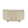 thumbnail image 3 of Weston Home Killarney Wale Corduroy Crescent Moon Ottoman, Beige, 3 of 7