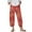 #A Red, variant on Casual Pants for Women Capris Pants Summer Trendy Printed Comfortable with Pockets Blue Trousers Pants for Women L