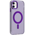 thumbnail image 2 of Candy Color Translucent Phone Case for iPhone 11, Compatible with MagSafe - Ultra Slim Lightweight Shockproof Protective Anti-Yellow Phone Cover Designed for iPhone 11, Purple, 2 of 6