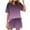 Purple, variant on CLOISE Pjs Sets for Women Two-Piece Soft Short Sleeve Sleepwear Tops and Casual Shorts Pajama Sets Cozy Gradient Print Fashion Nightwear