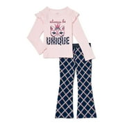 365 Kids From Garanimals Girls Graphic T-Shirt & Pants Set, Sizes 4-10