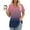 05 Pink, variant on T Shirts for Women V Neck Tunic Tops Loose Casual Short Sleeve Summer Tee Front Pleated T Shirt Classic Plain Pullover Blouses Gradient Color Swing Tops