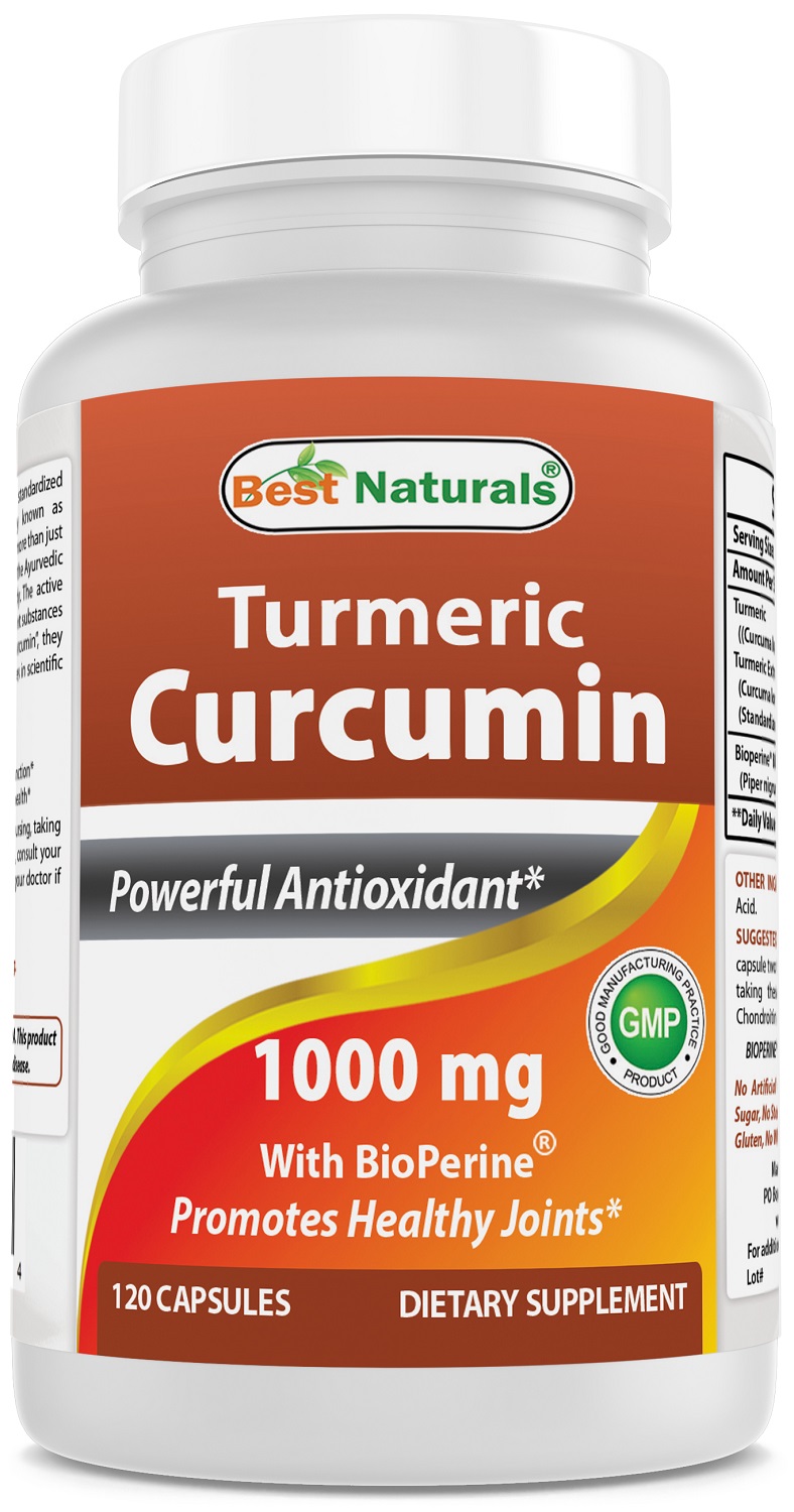 Best Naturals Turmeric Curcumin 1000 Mg Bioperine 5 Mg 120 Capsule ...