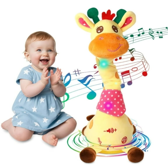 Light Up Toys – Dancing Talking Giraffe Toy Sings 10 Songs, Dances, Repeats What You Say, Glowing Musical with Interactive Voice Imitation for 6-12 Months & Toddlers 1-3